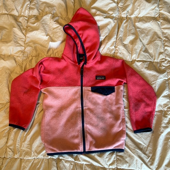 Patagonia Other - Play quality Patagonia full zip fleece jacket size 3t pink and blue
